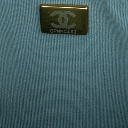 Blue Chanel Tweed 19 Wallet On Chain Satchel