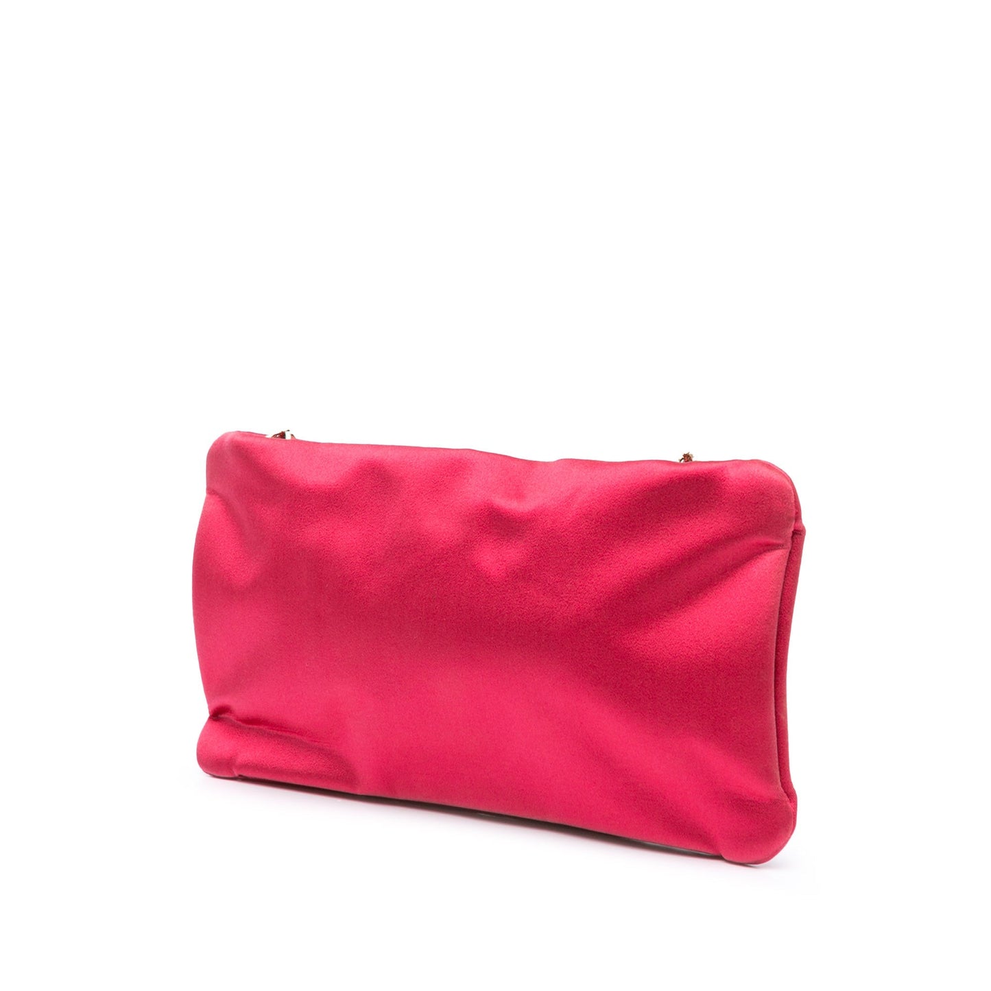 Chanel Sac Satin Diamante Camellia Clutch with Chain