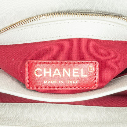 Chanel Sac CC Quilted Caviar Flap Crossbody