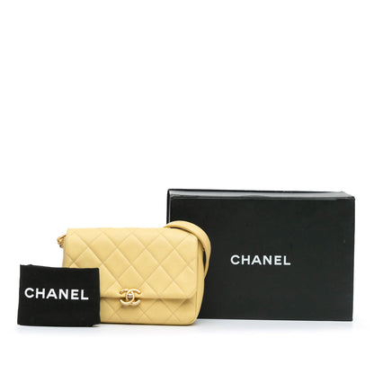 Chanel Sac Small Quilted Caviar Chain Melody Flap