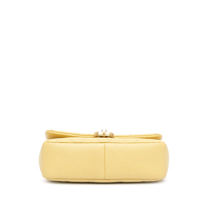 Chanel Sac Small Quilted Caviar Chain Melody Flap