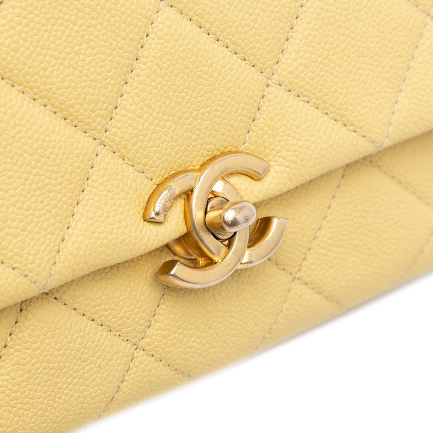 Chanel Sac Small Quilted Caviar Chain Melody Flap