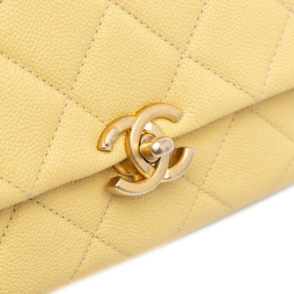 Chanel Sac Small Quilted Caviar Chain Melody Flap