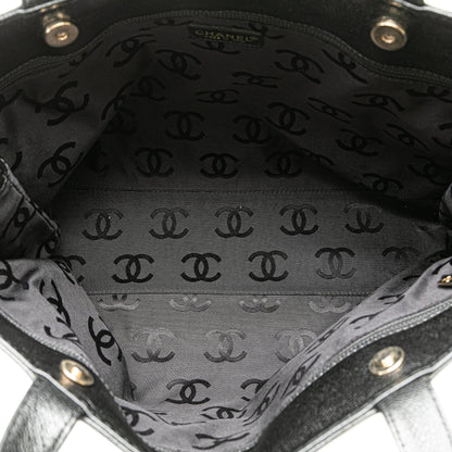 Black Chanel CC Caviar Tote