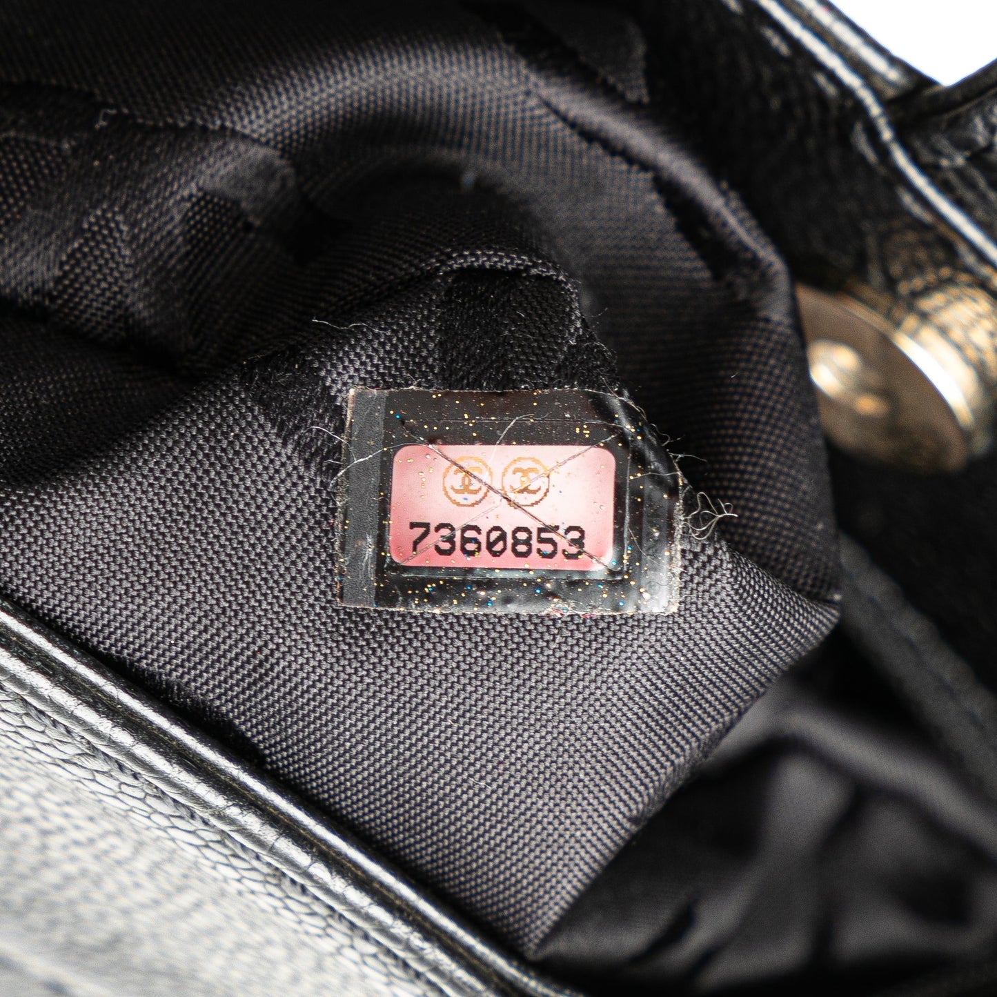 Black Chanel CC Caviar Tote