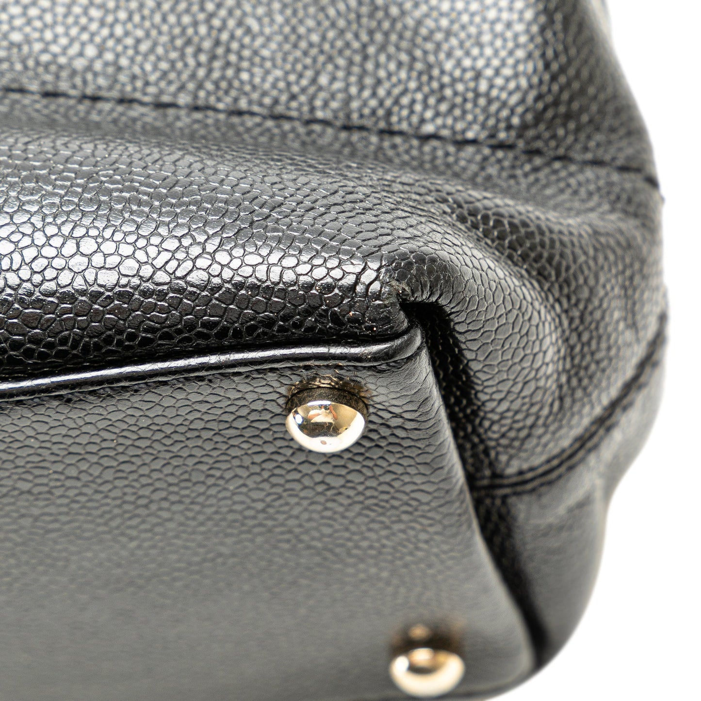 Black Chanel CC Caviar Tote