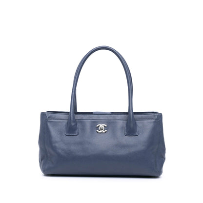 Blue Chanel Small Calfskin Executive Cerf Tote