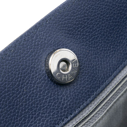 Blue Chanel Small Calfskin Executive Cerf Tote