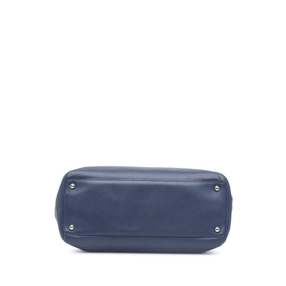 Blue Chanel Small Calfskin Executive Cerf Tote