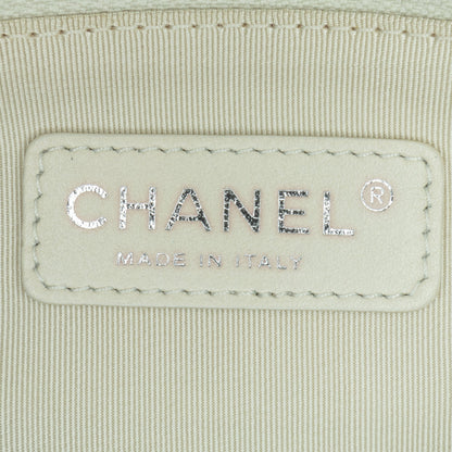 Blue Chanel Small Denim Canebiers Net Flap Shoulder Bag