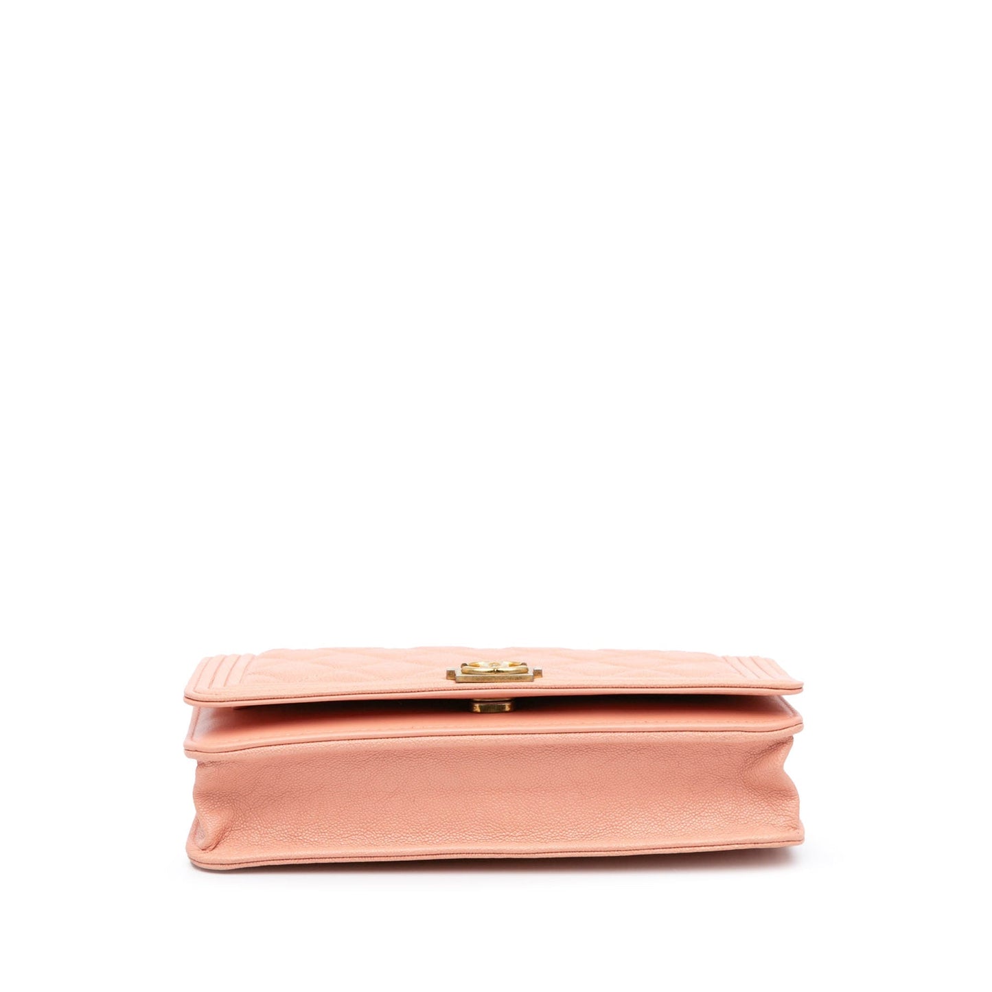 Chanel Sac Quilted Caviar Boy Wallet on Chain