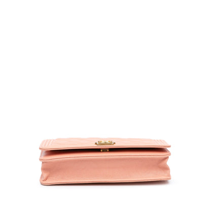 Chanel Sac Quilted Caviar Boy Wallet on Chain