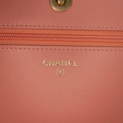 Chanel Sac Quilted Caviar Boy Wallet on Chain