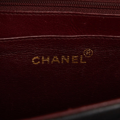 Black Chanel Maxi XL Classic Lambskin Single Flap Shoulder Bag