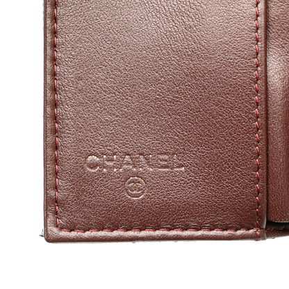Black Chanel CC Quilted Caviar Trifold Wallet