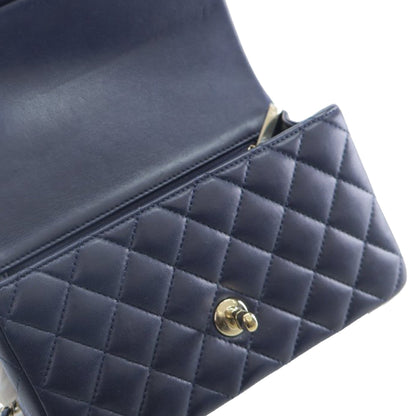Chanel Sac Mini Rectangular Lambskin Top Handle Flap