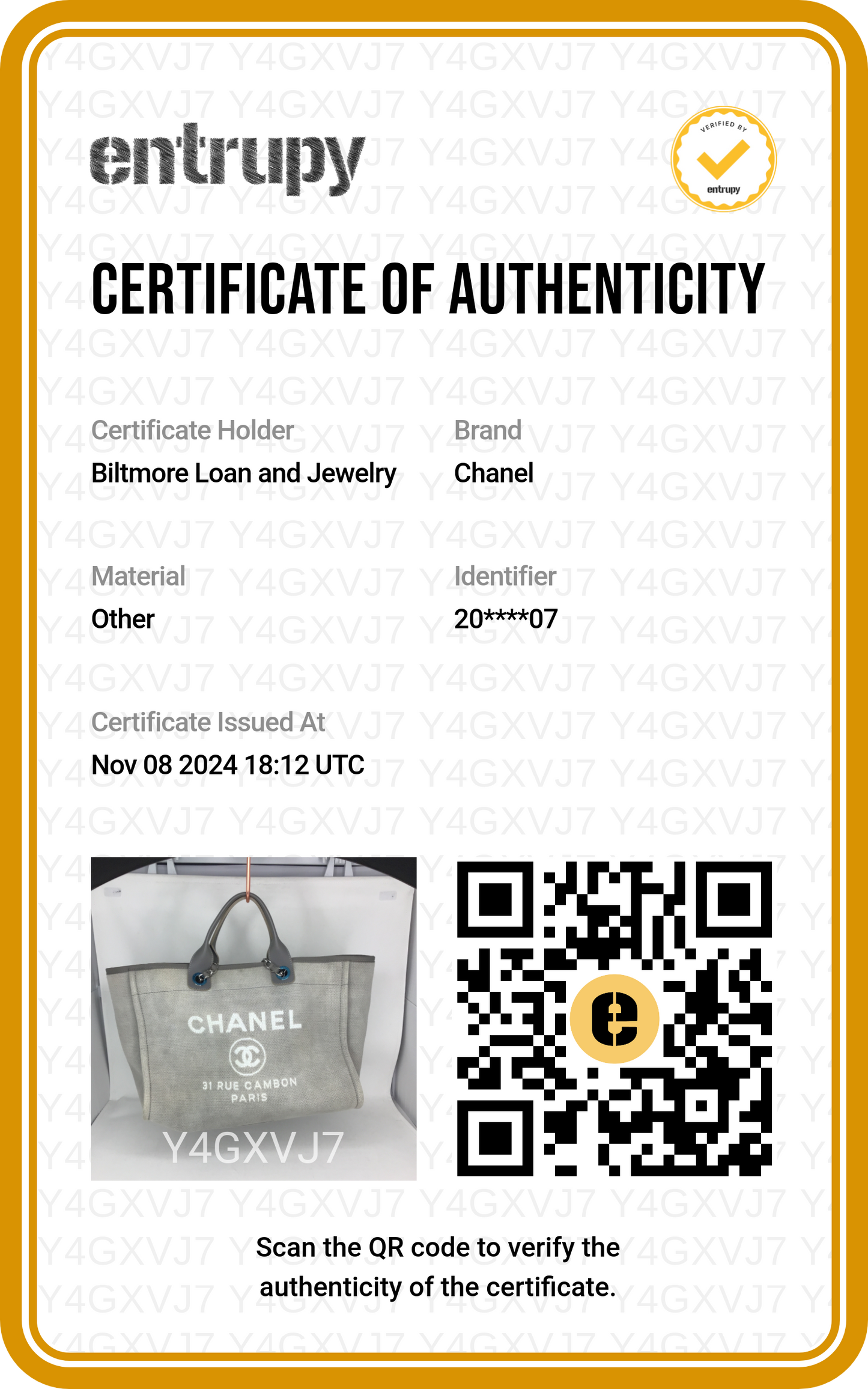 Chanel Medium Grey Deauville Shopping Tote