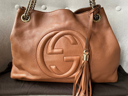 Gucci Caramel Soho Chain Tote