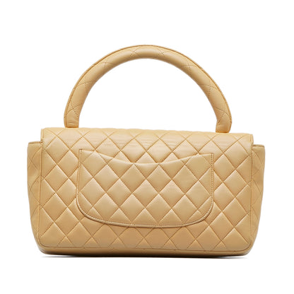 Beige Chanel Medium Kelly Parent Top Handle Bag