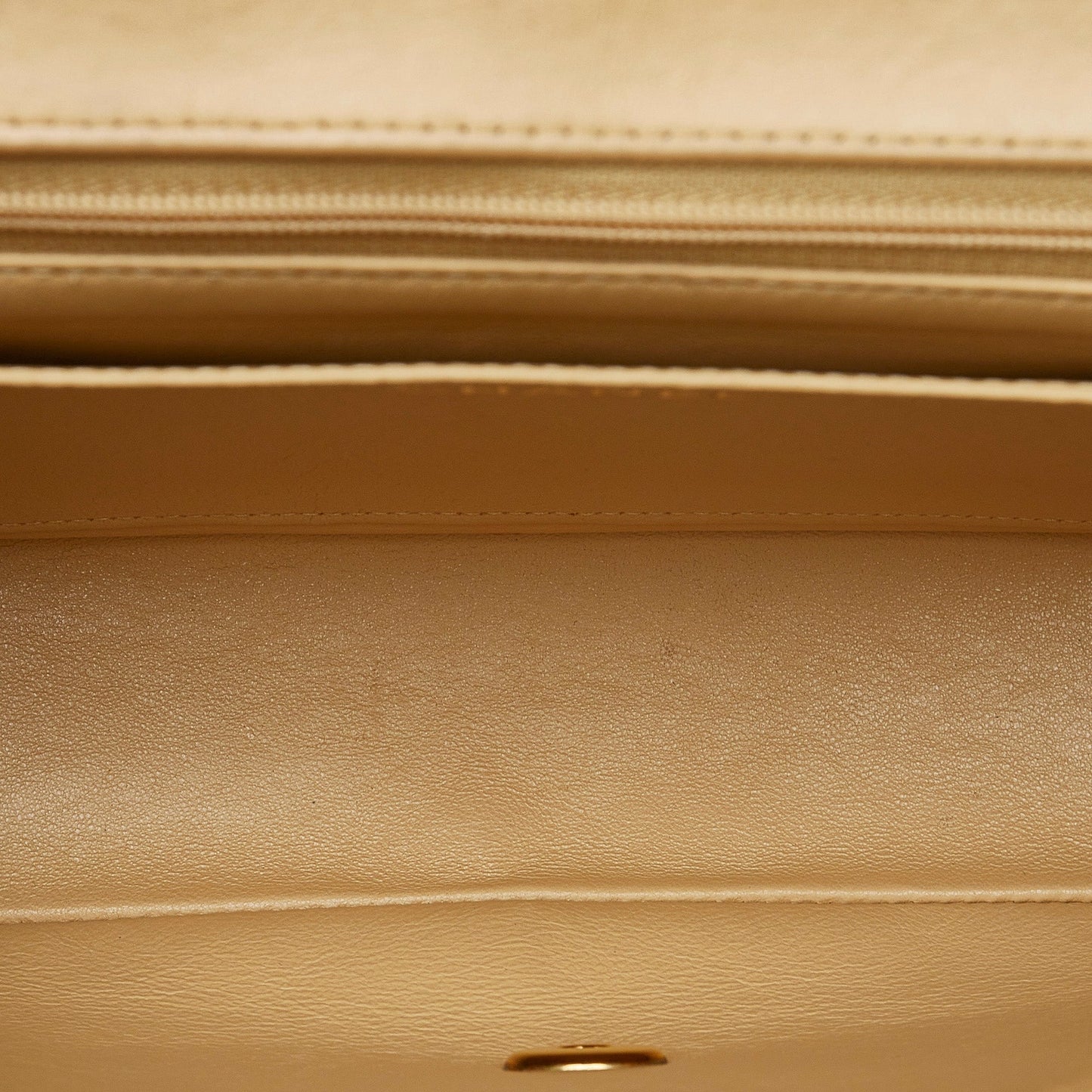 Beige Chanel Medium Kelly Parent Top Handle Bag