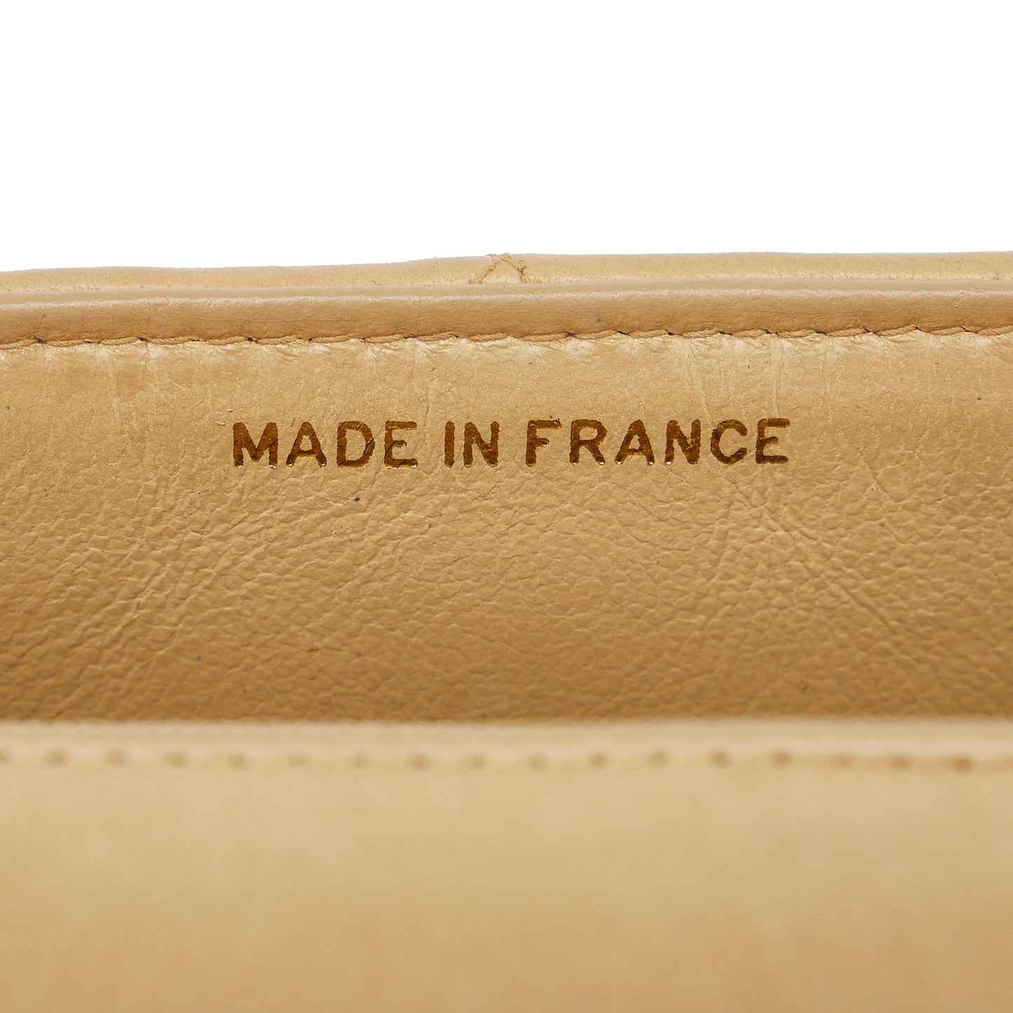 Beige Chanel Medium Kelly Parent Top Handle Bag