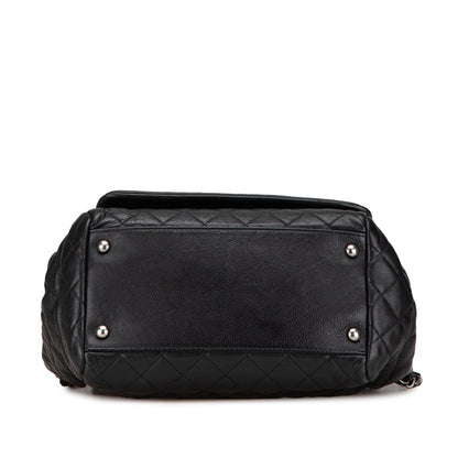 Black Chanel Small Quilted Calfskin Istanbul Accordion Flap Shoulder Bag