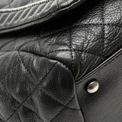 Black Chanel Small Quilted Calfskin Istanbul Accordion Flap Shoulder Bag