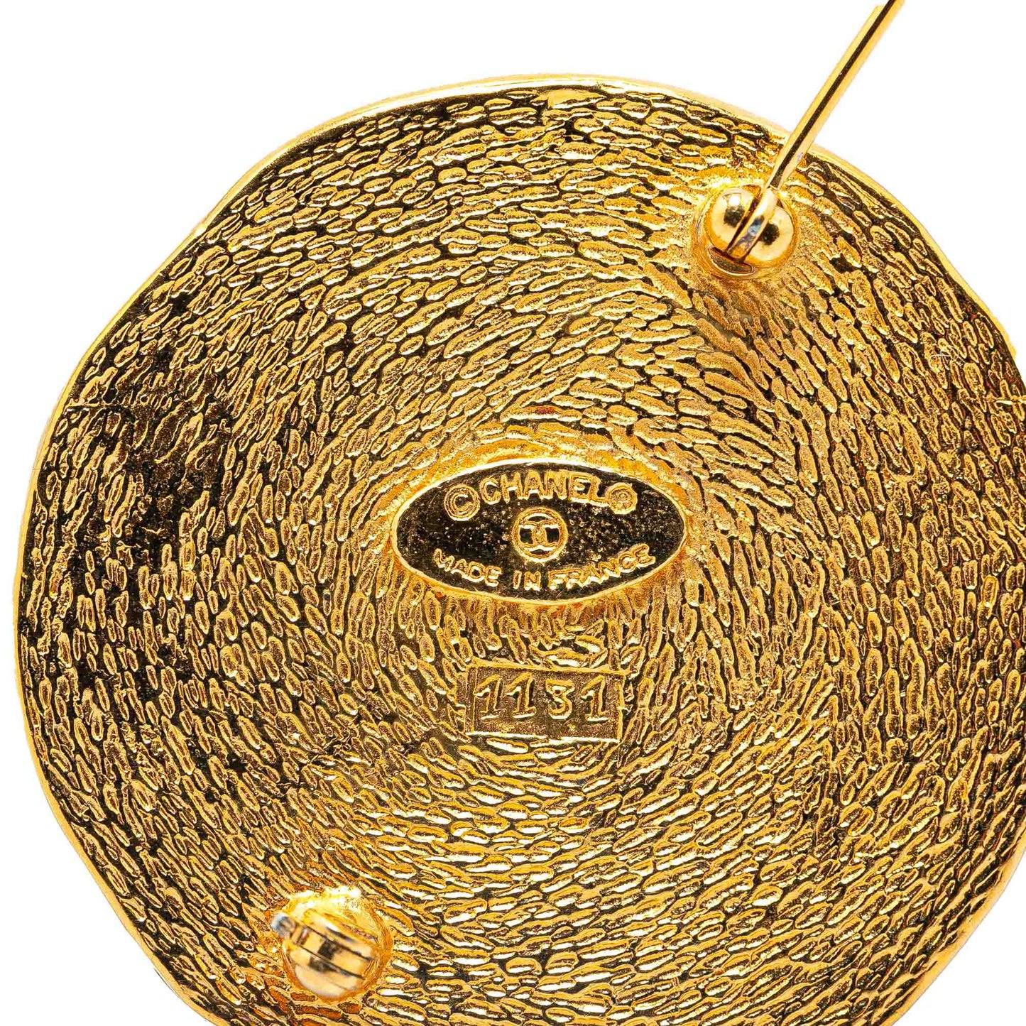 Gold Chanel Gold Plated 31 Rue Cambon Brooch