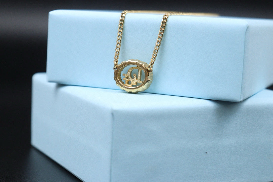 Good ( Rank AB)  Dior Heat Rhinestone Necklace 24102211