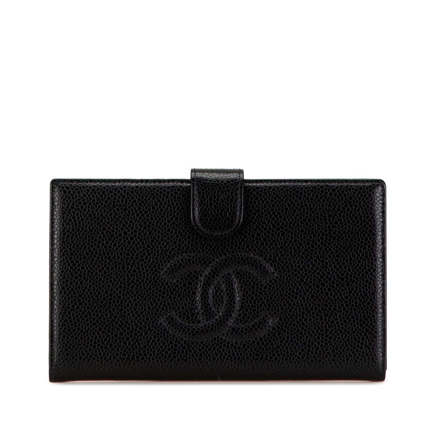 Black Chanel CC Caviar Long Wallet