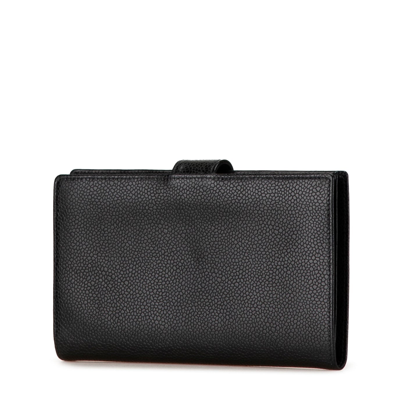 Black Chanel CC Caviar Long Wallet