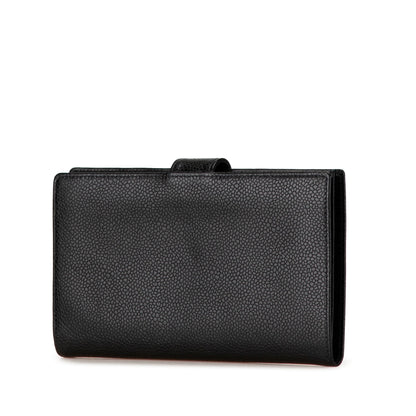 Black Chanel CC Caviar Long Wallet