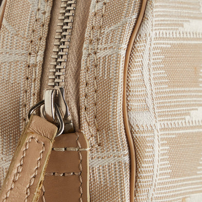 Beige Chanel New Travel Line Nylon Pouch