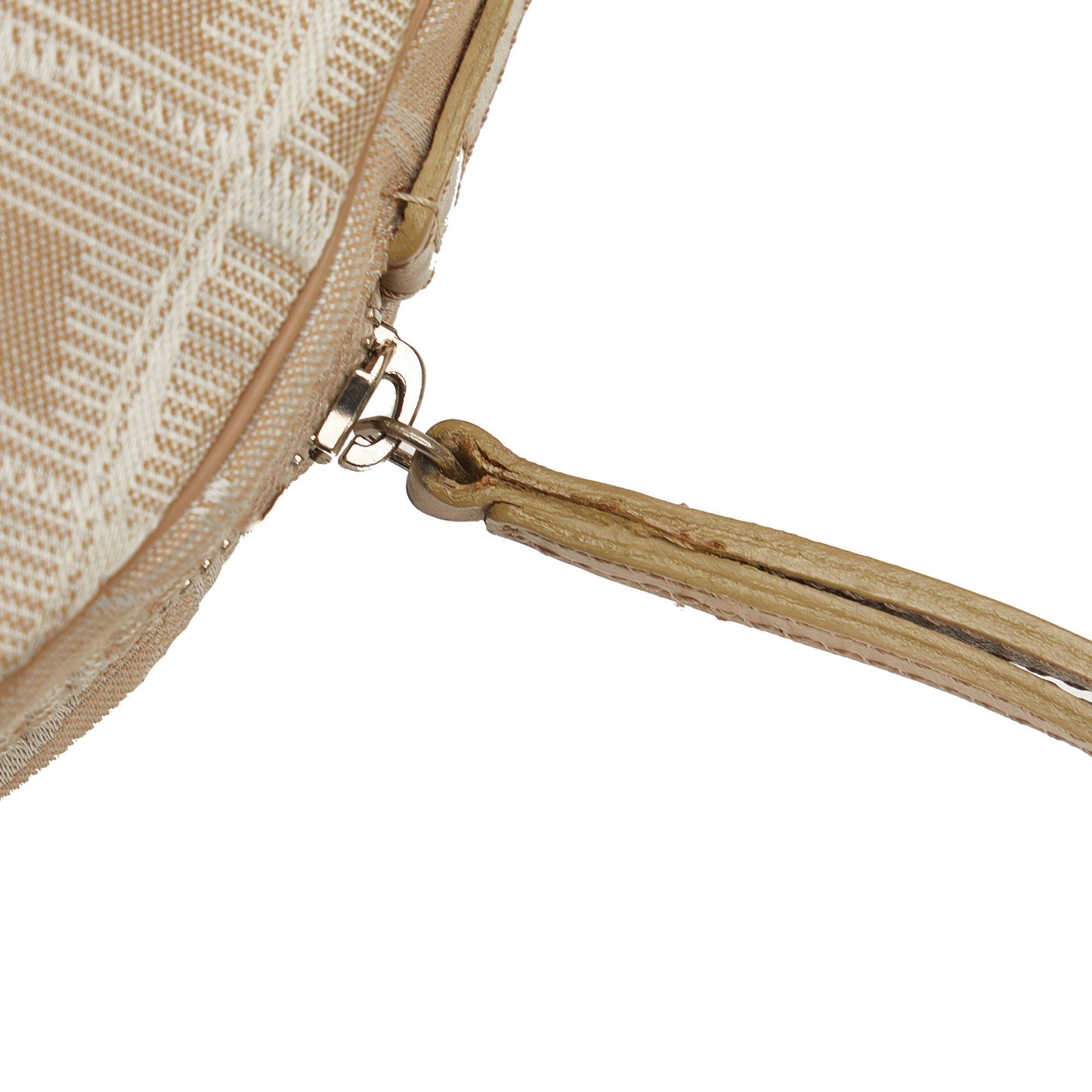 Beige Chanel New Travel Line Nylon Pouch