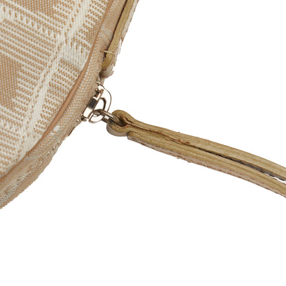 Beige Chanel New Travel Line Nylon Pouch