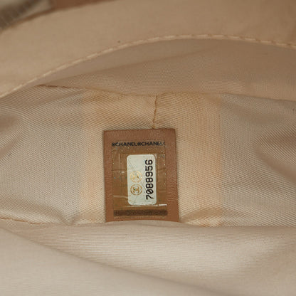 Beige Chanel New Travel Line Nylon Pouch