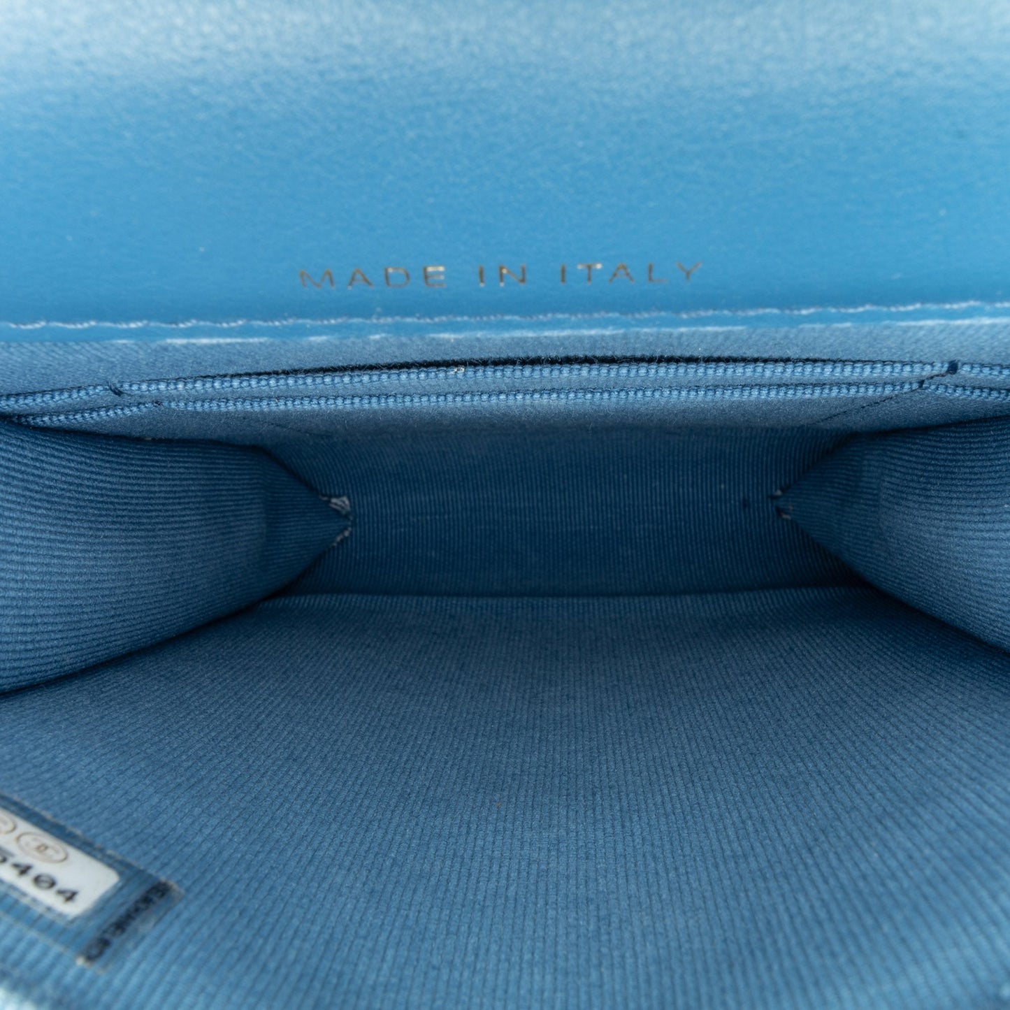 Blue Chanel Denim 19 Phone Holder with Chain Satchel