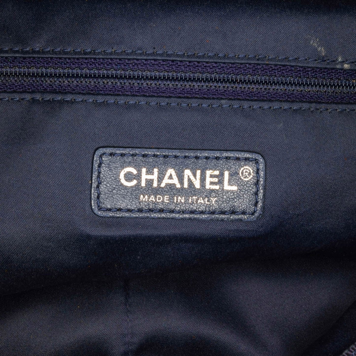 Blue Chanel Paris-Cosmopolite Velvet Parisian Stroll Backpack