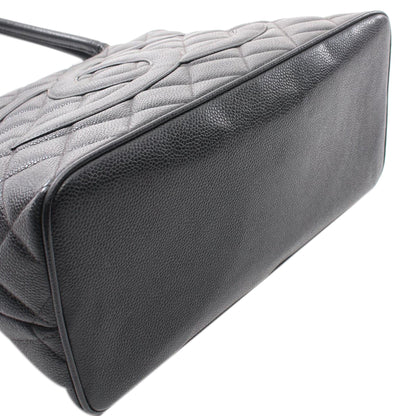 Black Chanel Caviar Medallion Tote