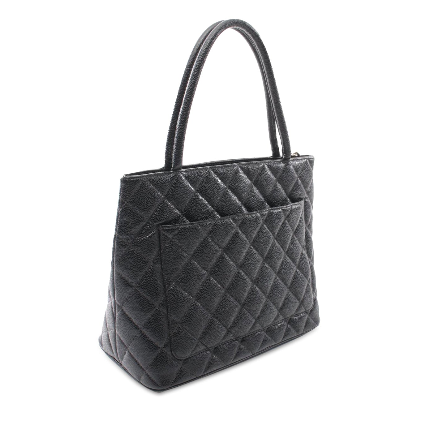 Black Chanel Caviar Medallion Tote