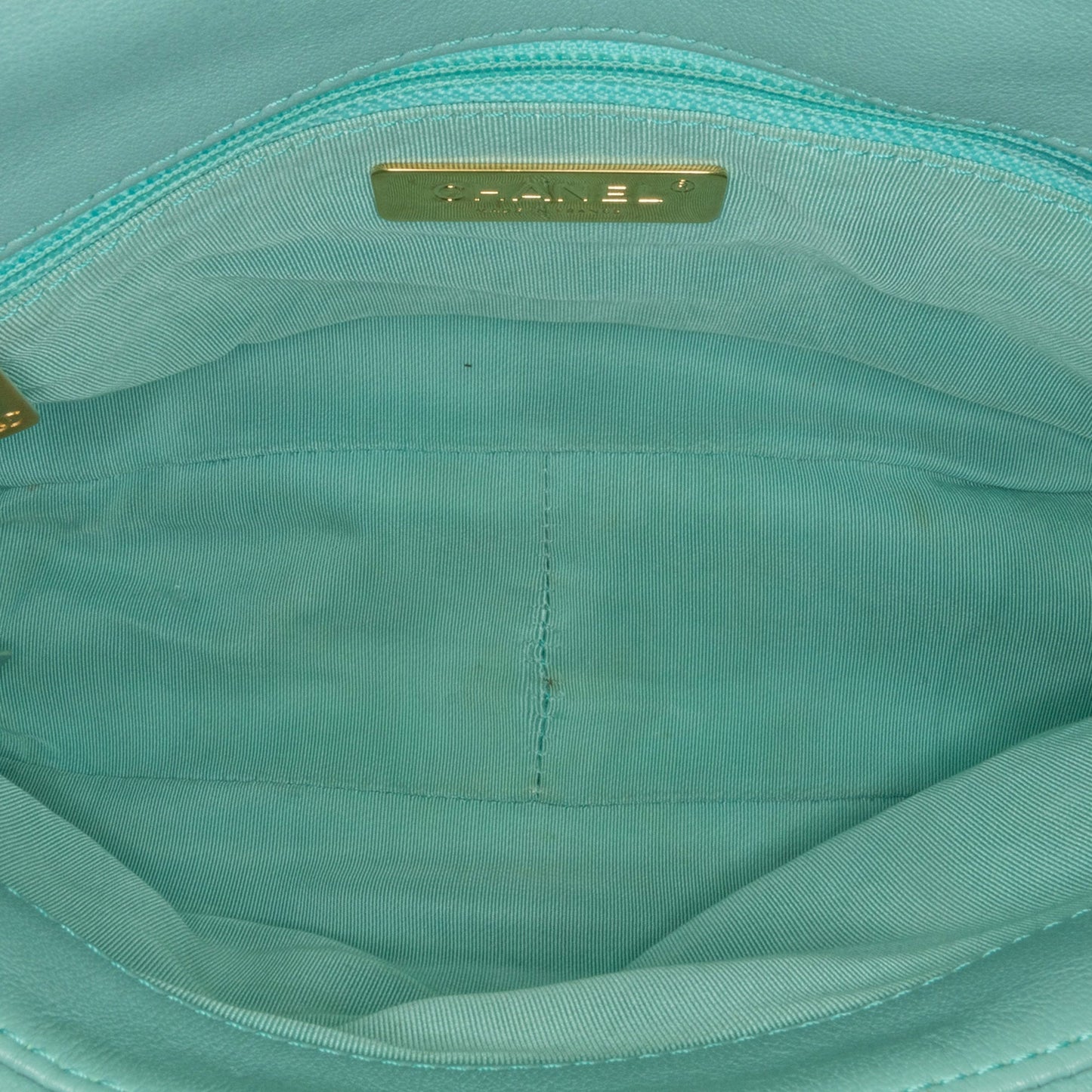 Blue Chanel Medium Lambskin 19 Flap Satchel