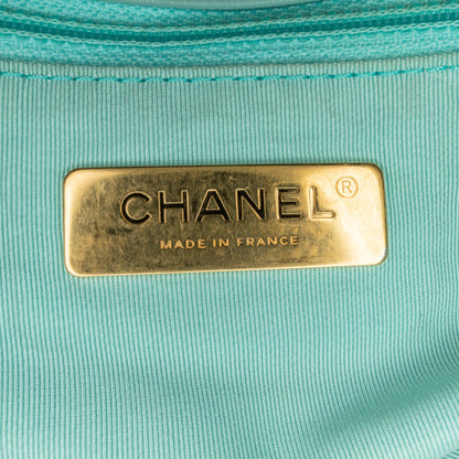 Blue Chanel Medium Lambskin 19 Flap Satchel