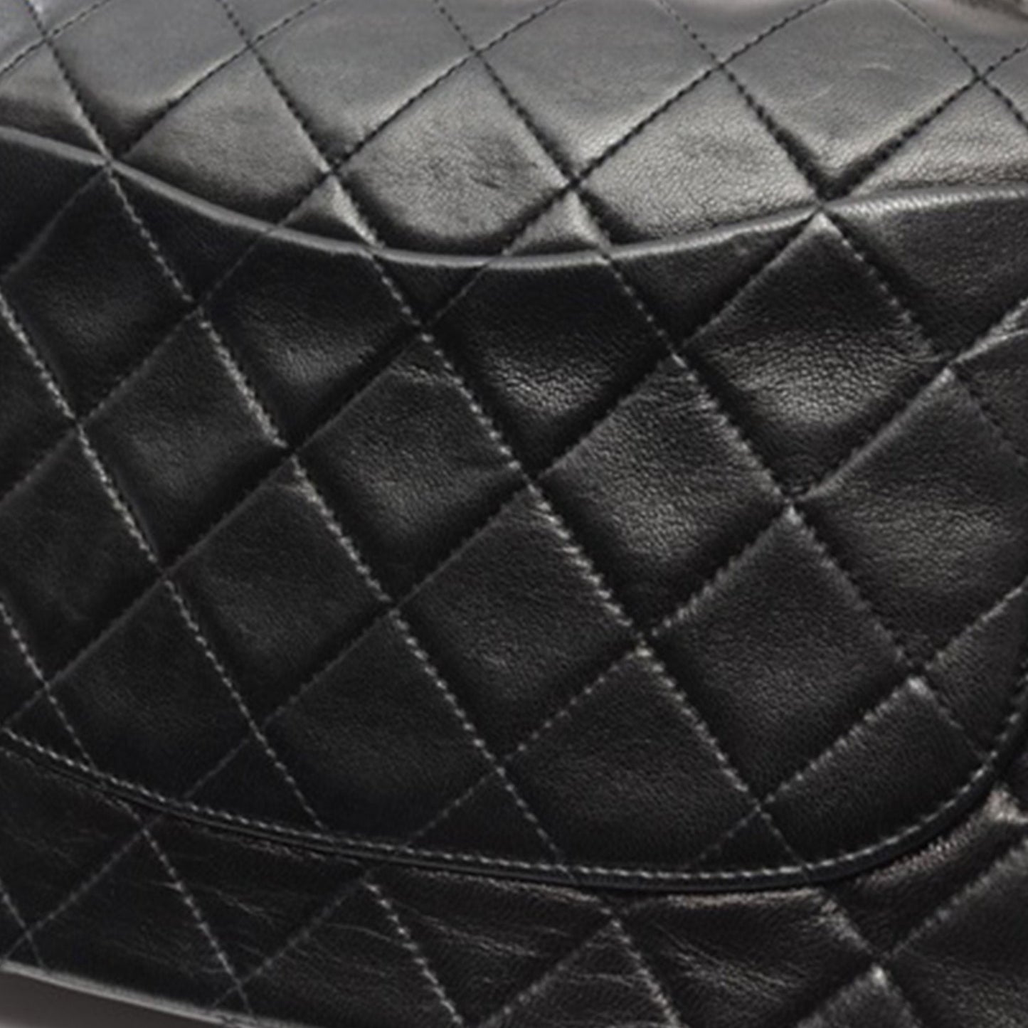 Black Chanel Medium Classic Lambskin Double Flap Shoulder Bag