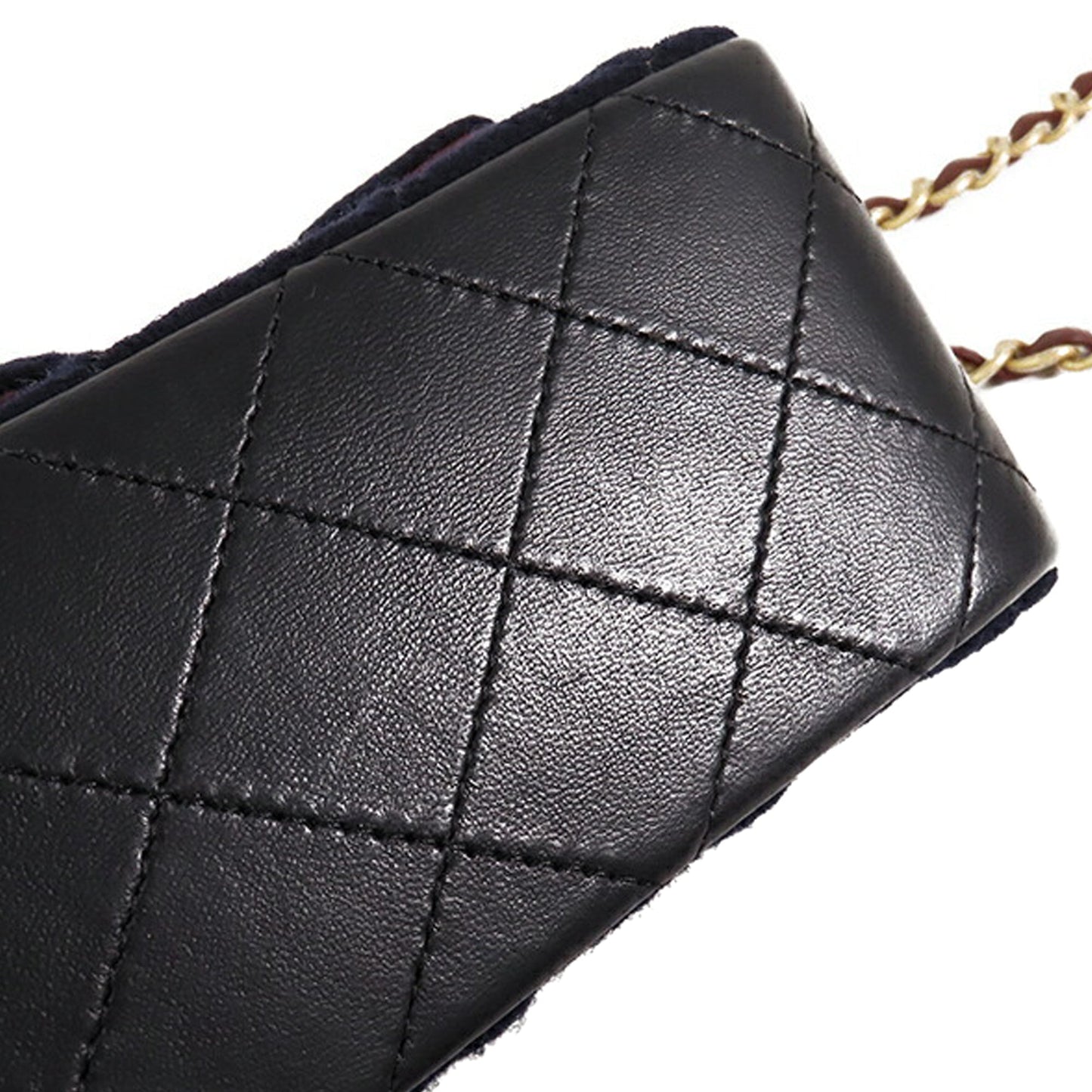 Blue Chanel Mini Rectangular Classic Jersey Sailor Single Flap Crossbody Bag