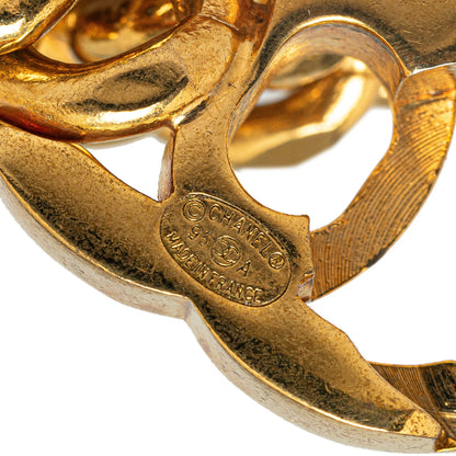Gold Chanel CC Turnlock Chain Bracelet