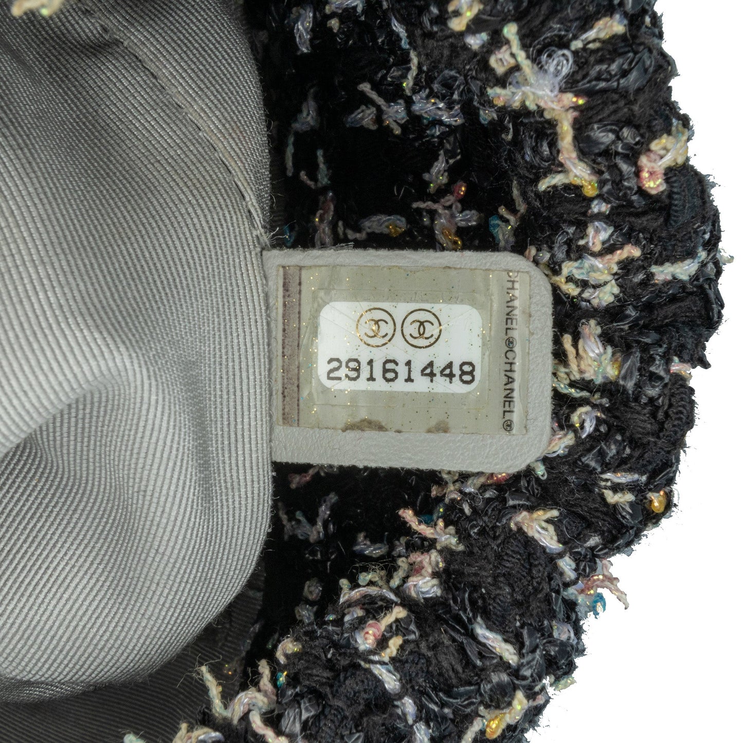 Black Chanel Small CC Calfskin and Tweed Drawstring Bucket Bag Satchel
