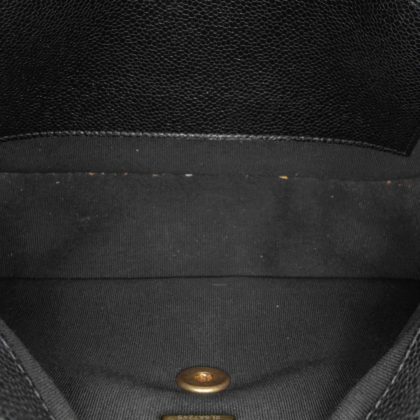 Black Chanel Quilted Caviar Single Flap Crossbody Bag