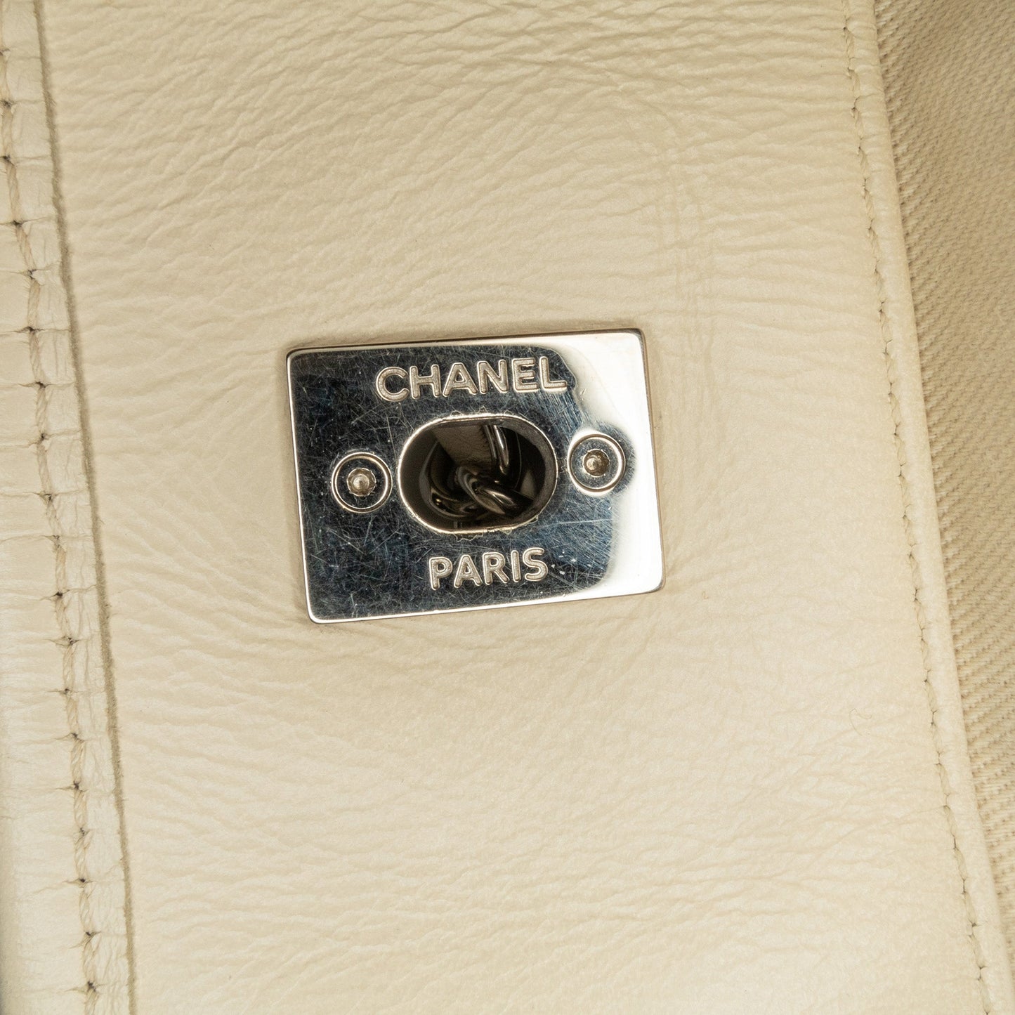 Beige Chanel Calfskin Up In The Air Satchel