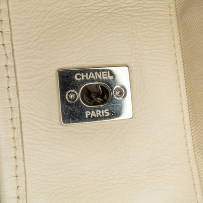 Beige Chanel Calfskin Up In The Air Satchel