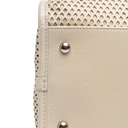 Beige Chanel Calfskin Up In The Air Satchel